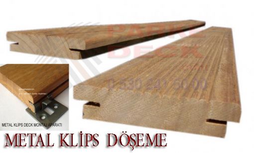  metal klişpsli deck döşeme